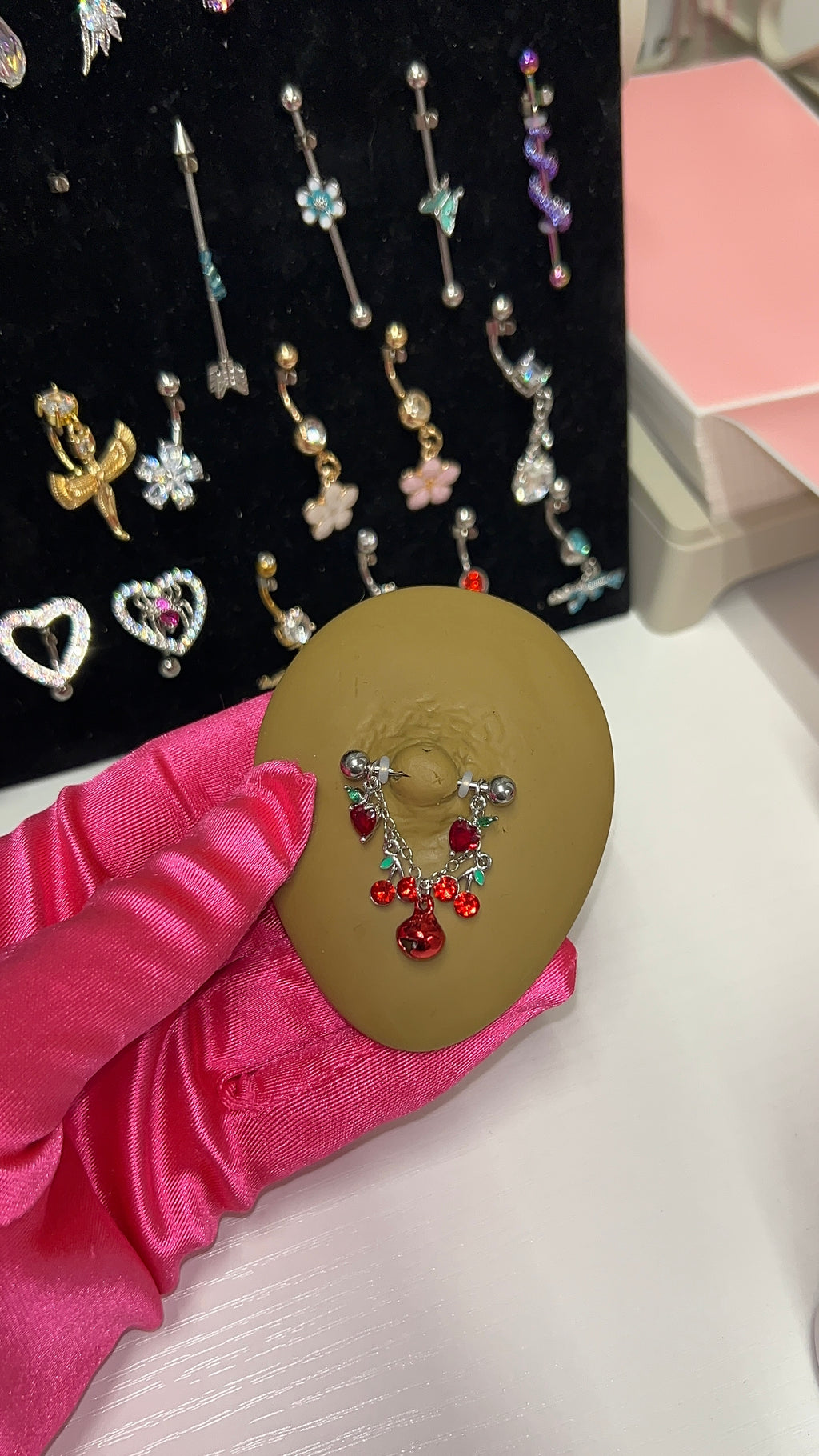 Cherry Bomb Nipple Rings