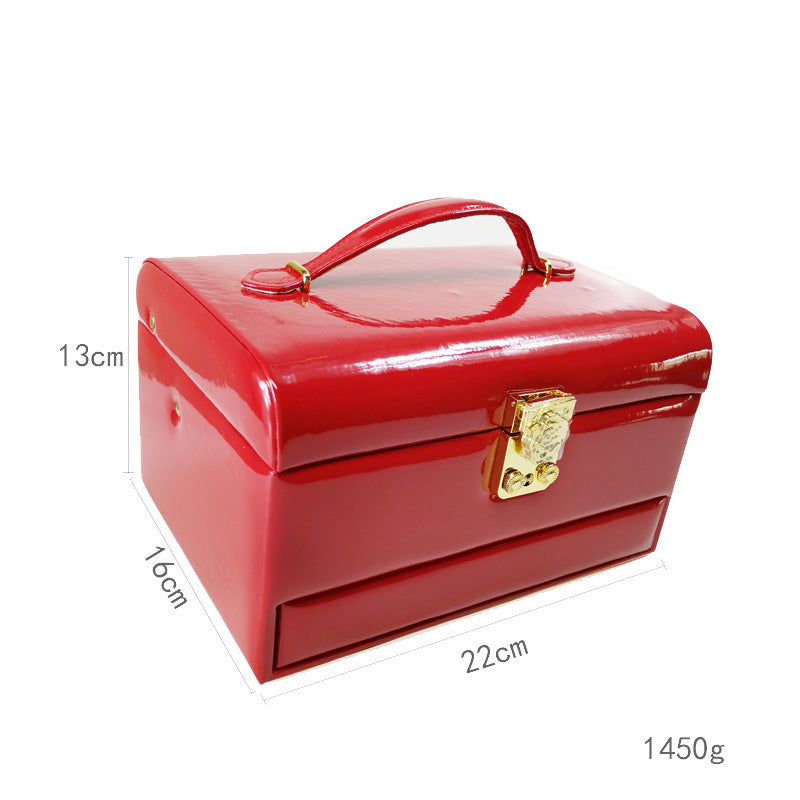 Jewelry Box Organizer Portable Travel Earring Holder and Ring Necklace Storage Case