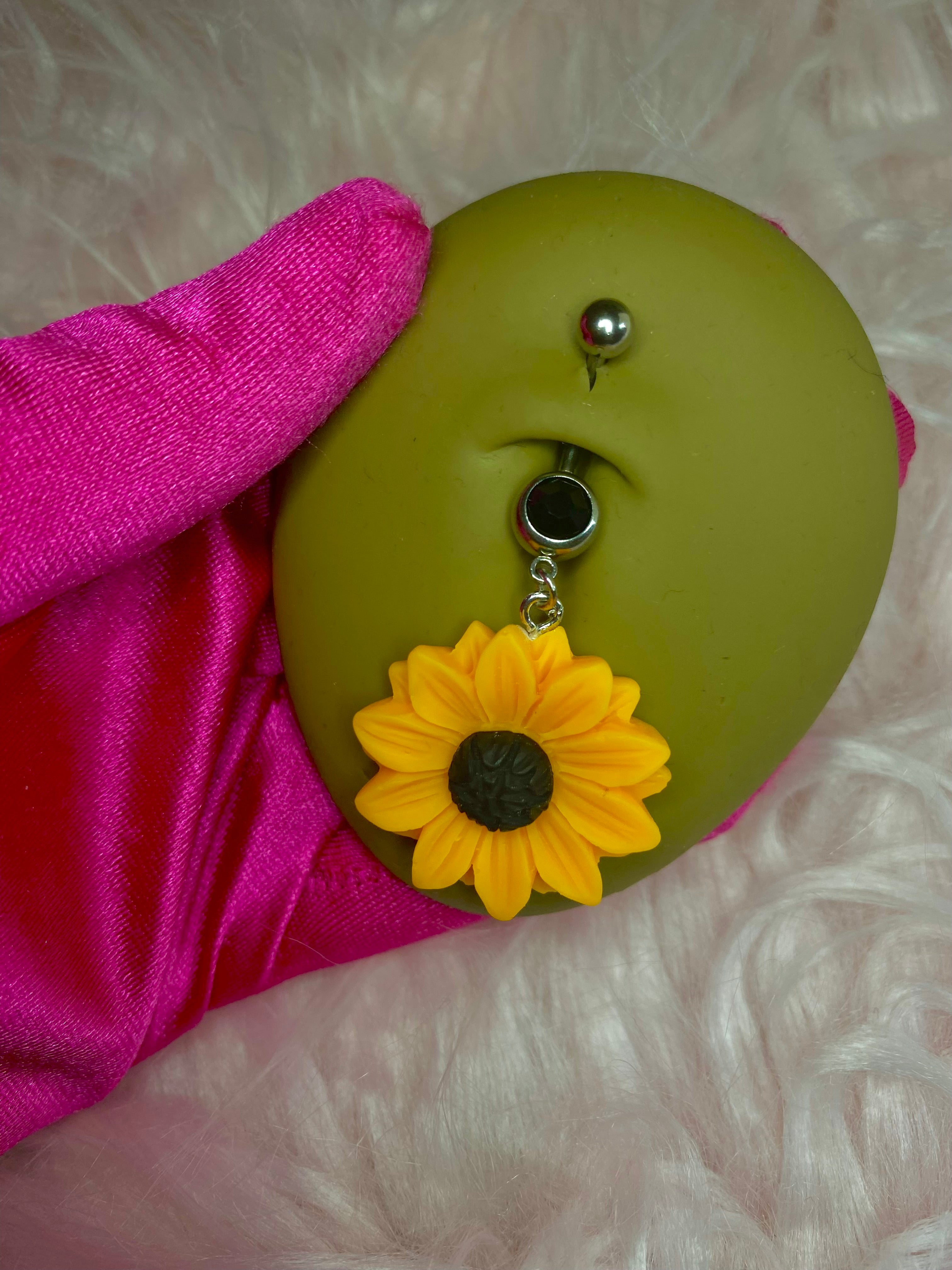 Sunflower Belly Ring