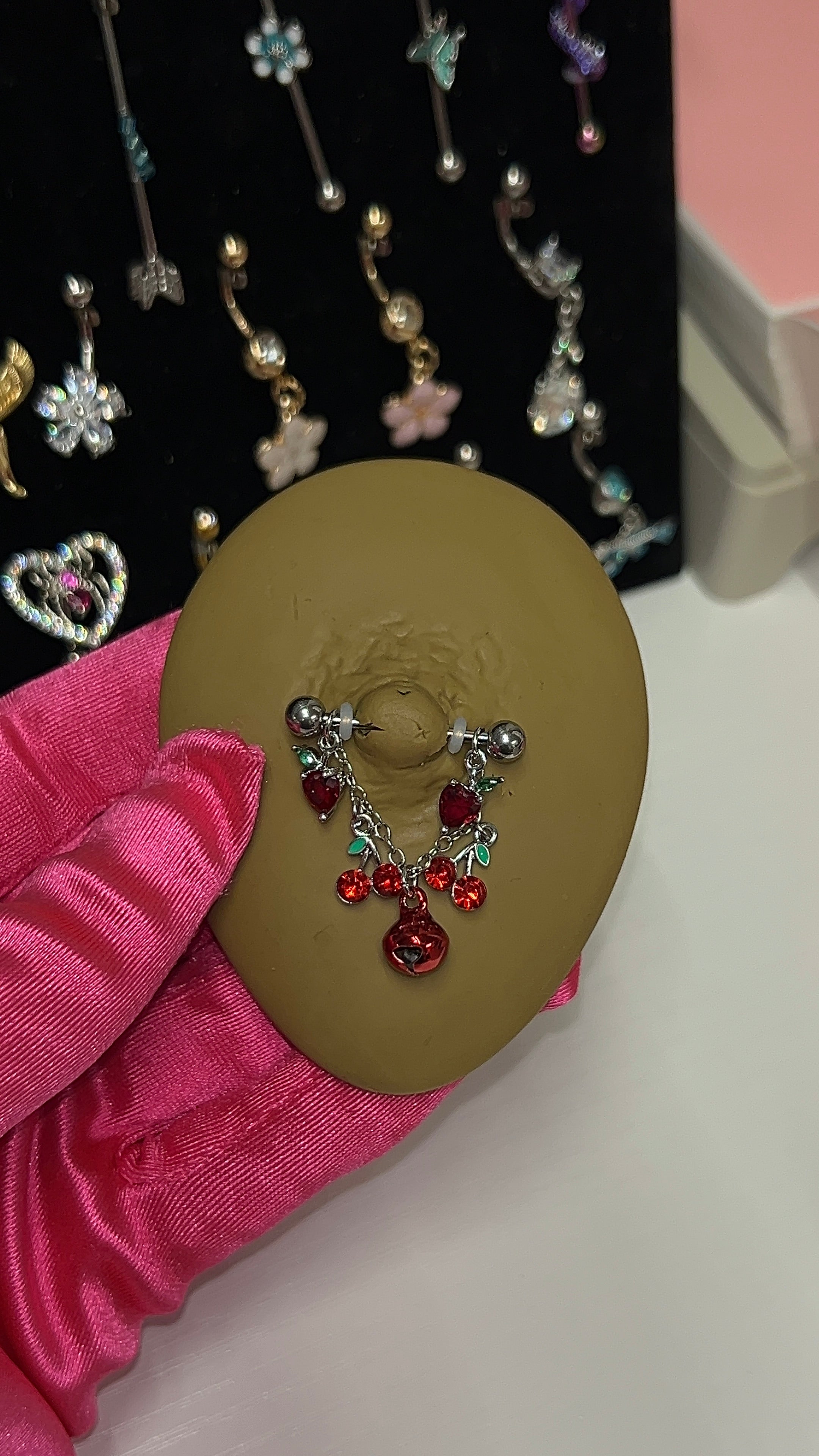 Cherry Bomb Nipple Rings