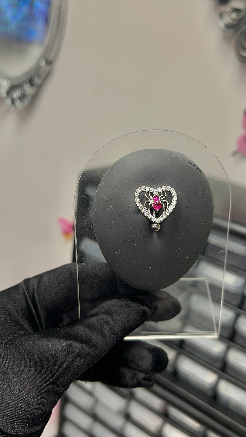 Araneae Belly Ring