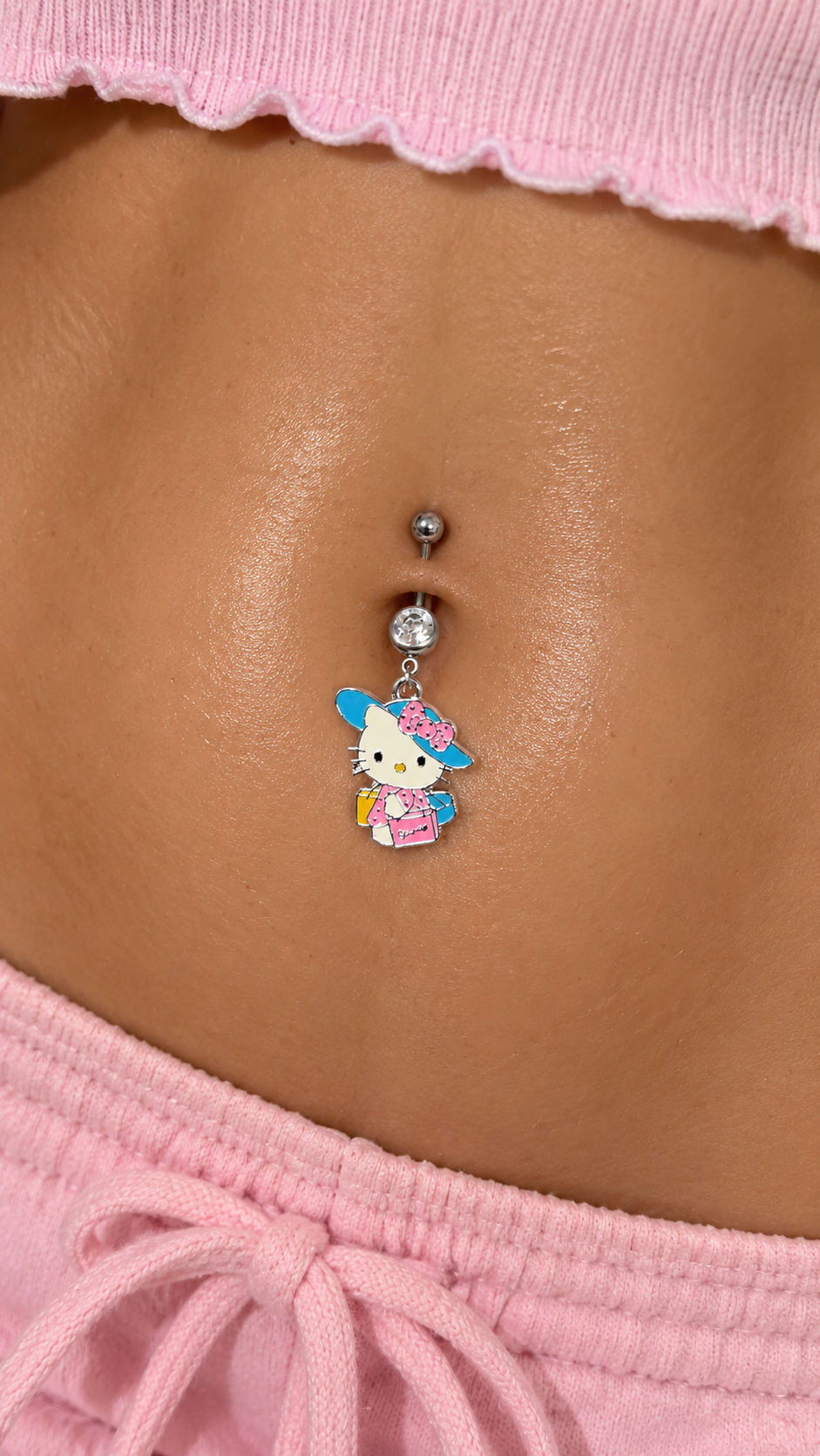 Beach Kitty Belly Ring