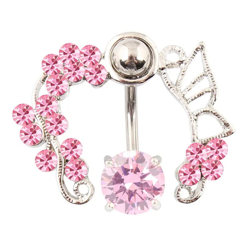 Flower Girl Belly Ring