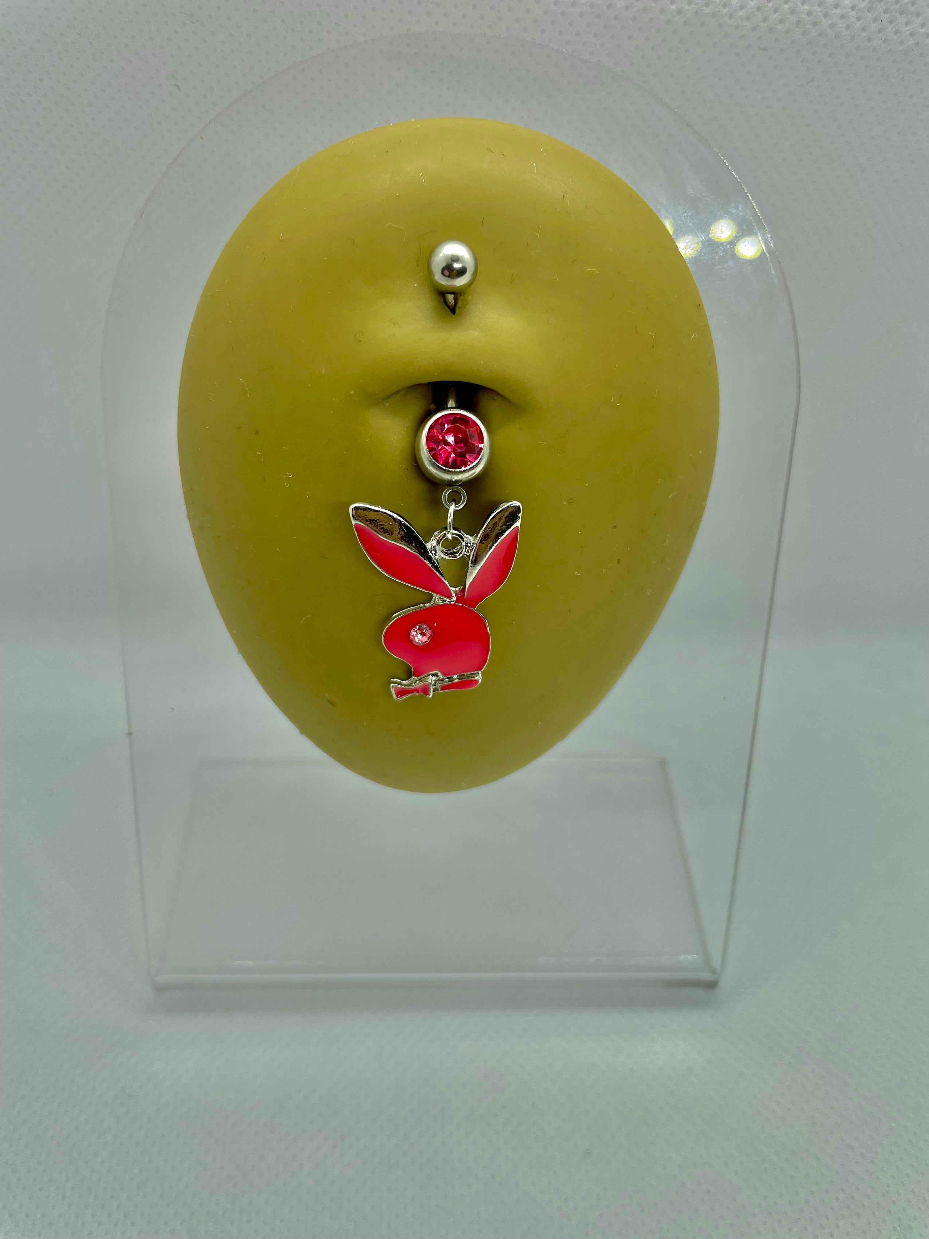 Pink Playgirl Belly Ring