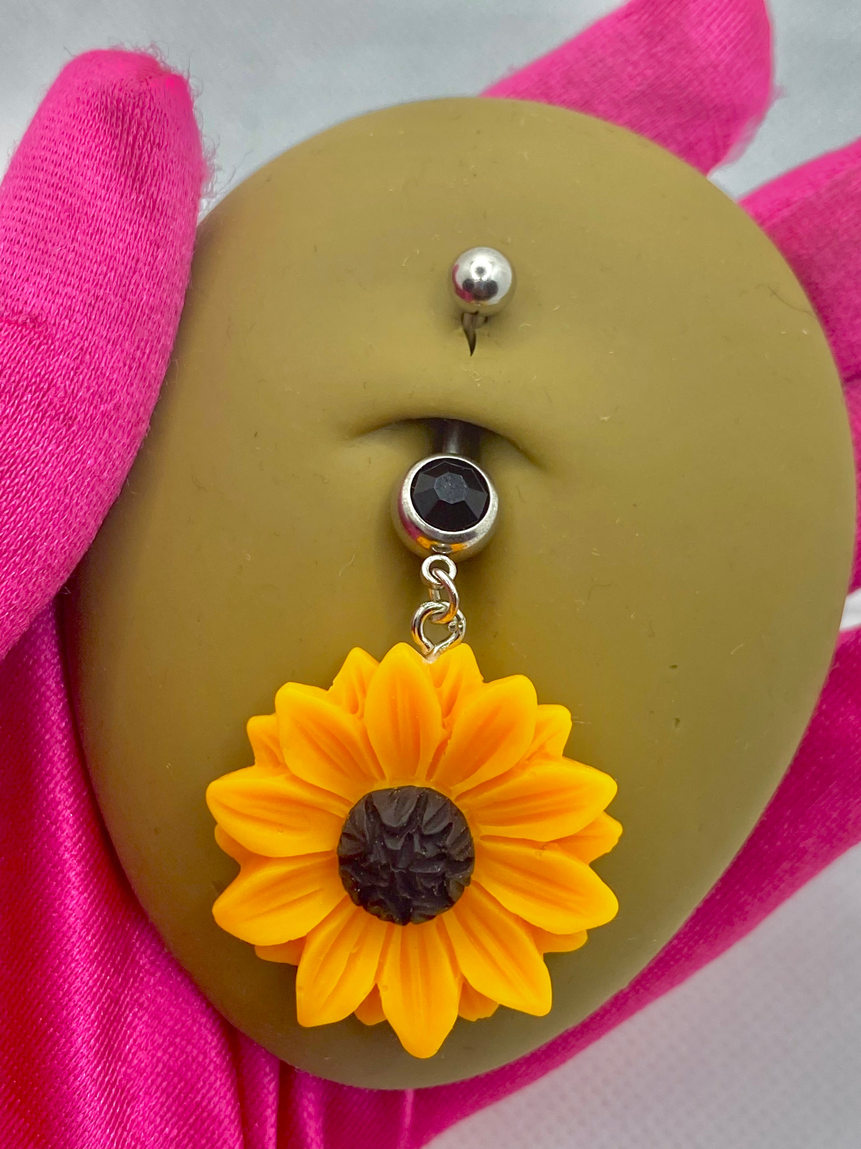 Sunflower Belly Ring