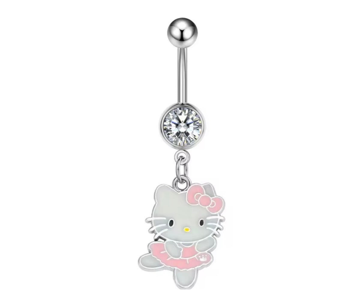 Ballerina Kitty Belly Ring