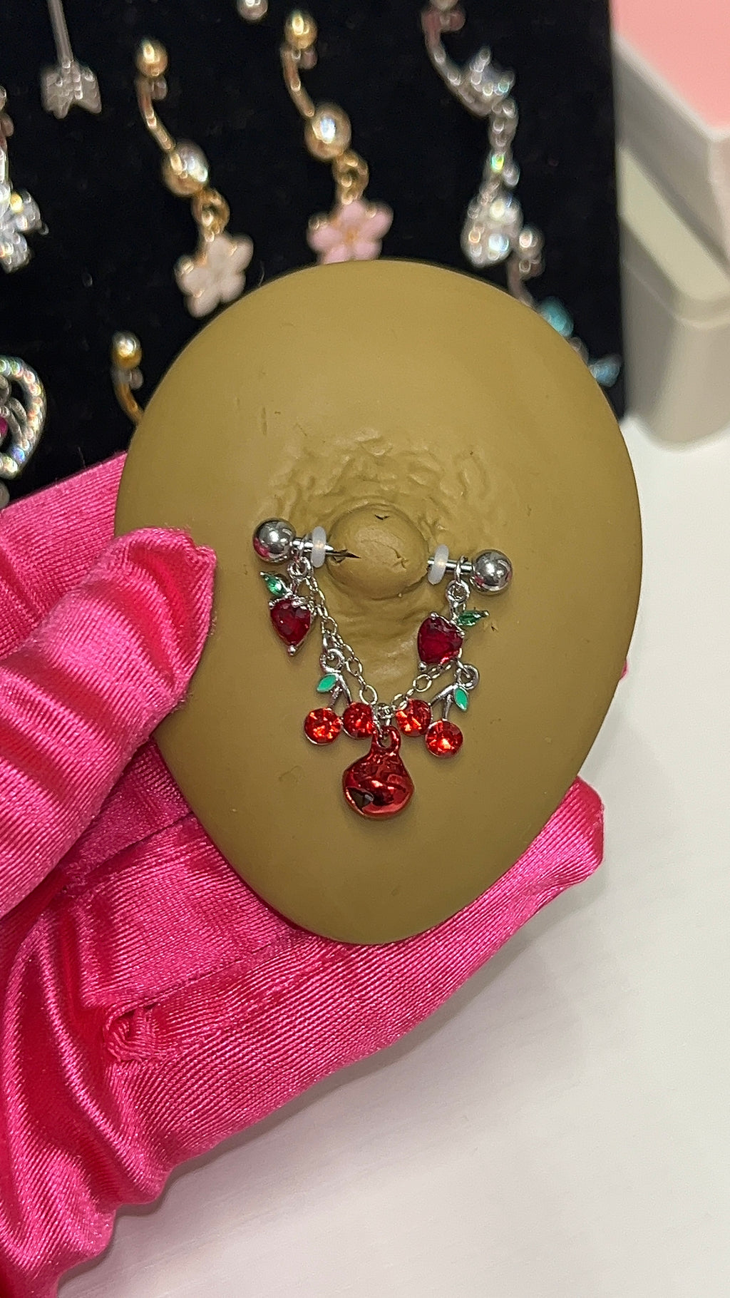 Cherry Bomb Nipple Rings