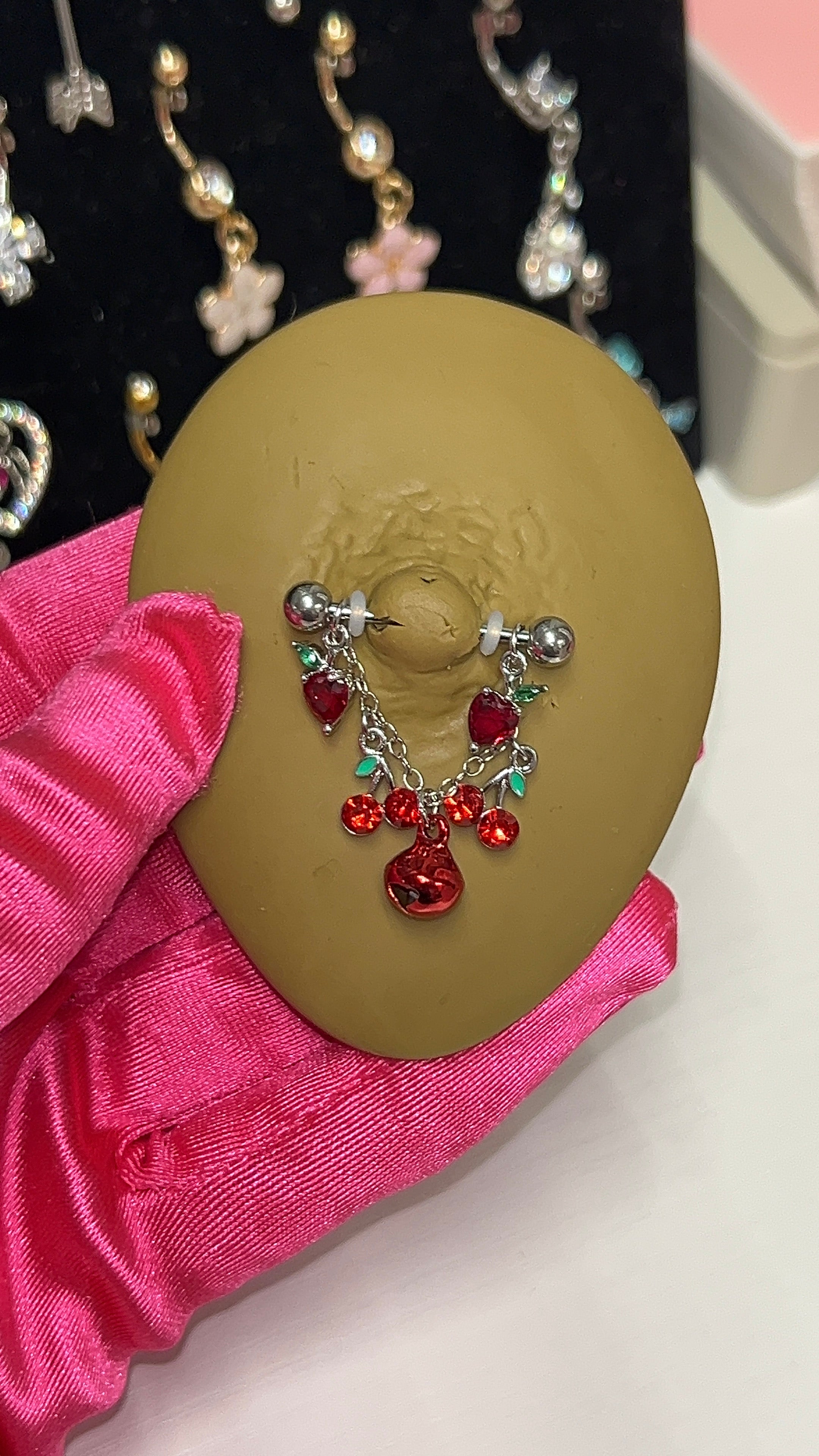 Cherry Bomb Nipple Rings