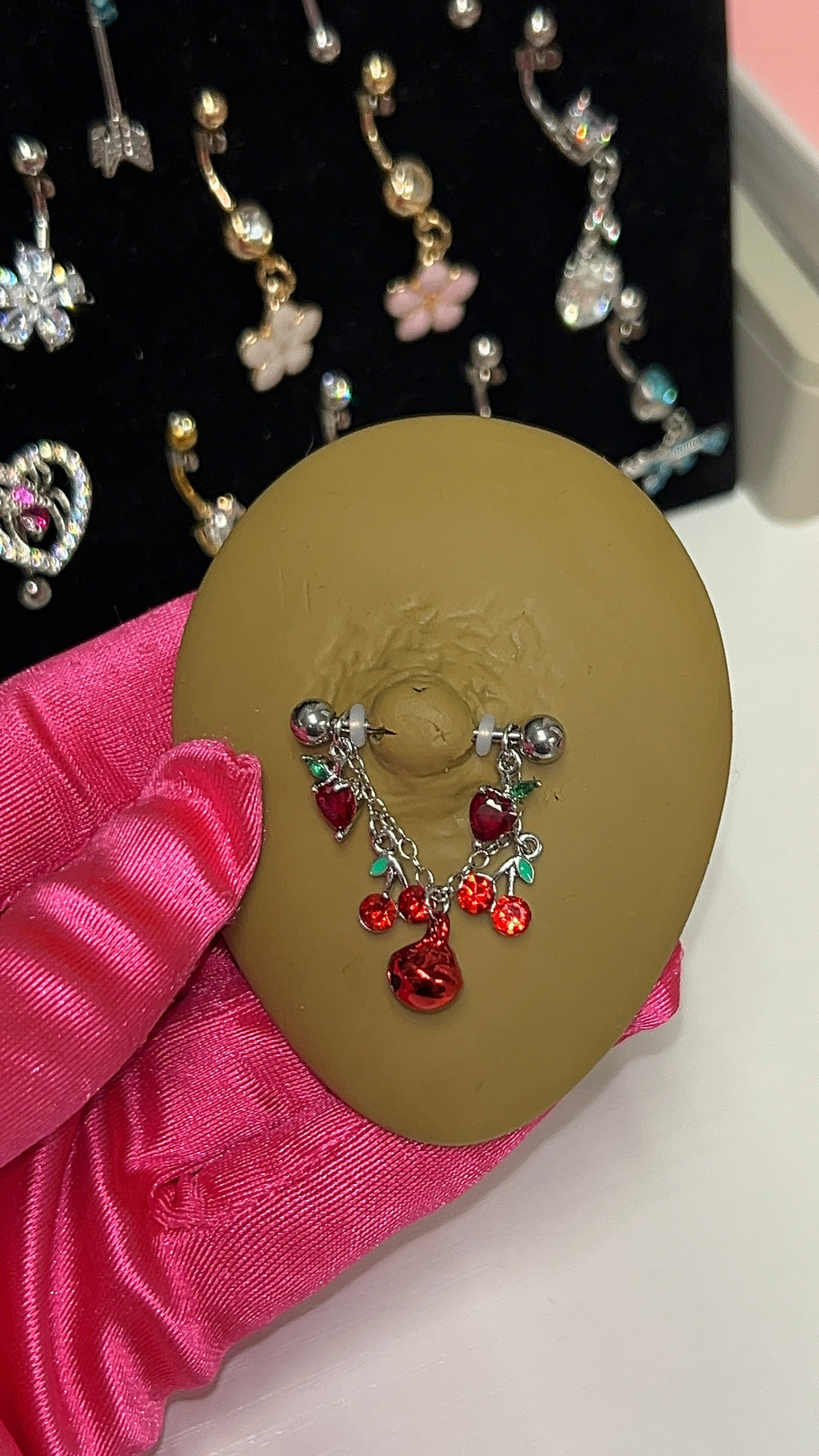 Cherry Bomb Nipple Rings