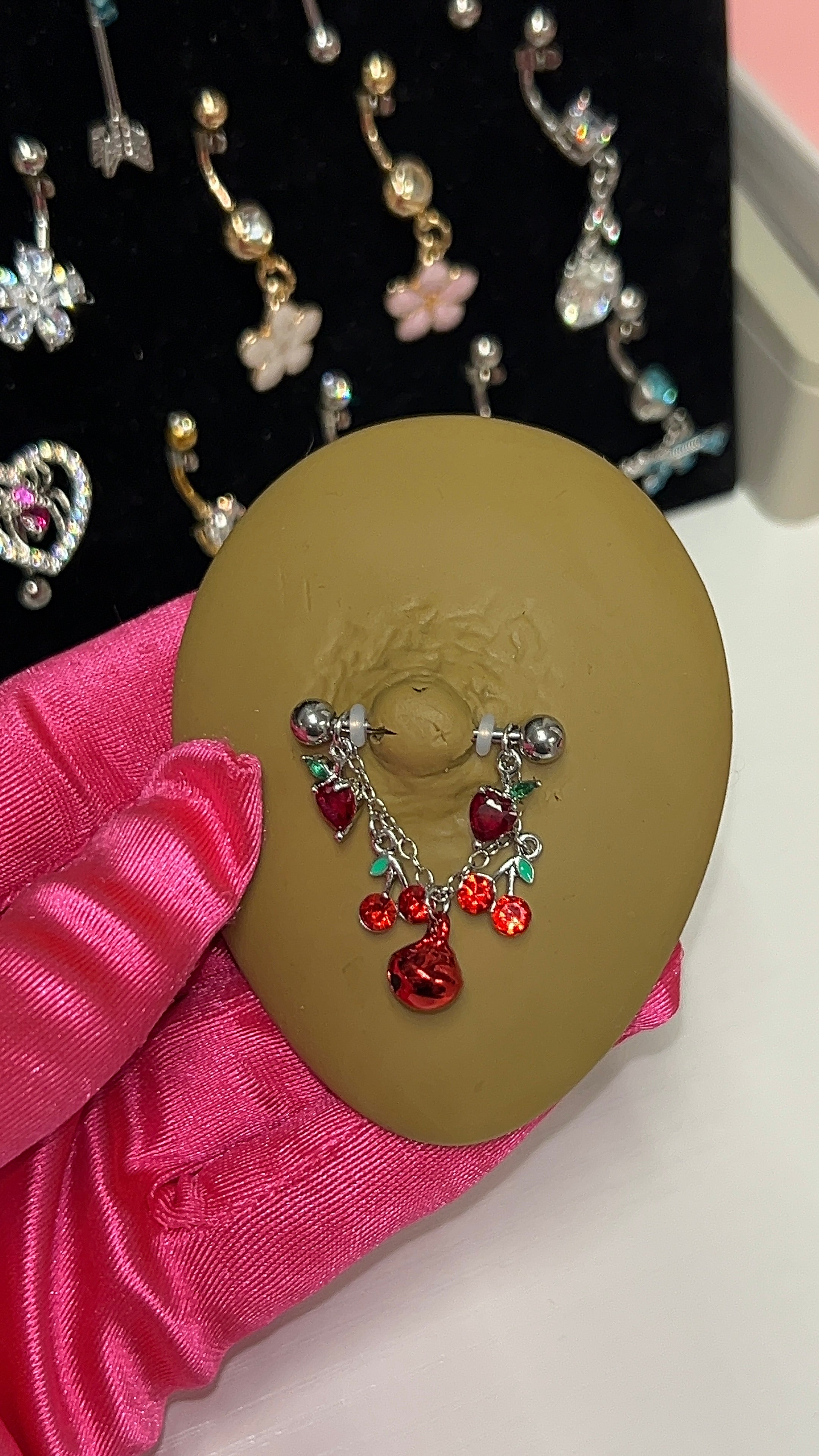 Cherry Bomb Nipple Rings