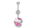 Valentine Kitty Belly Ring