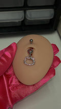 Pink Kitty Belly Ring
