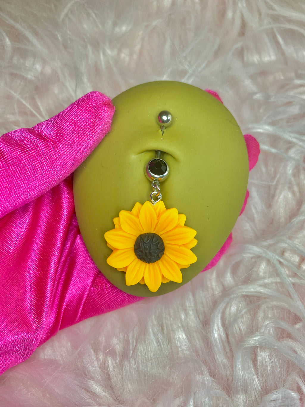 Sunflower Belly Ring