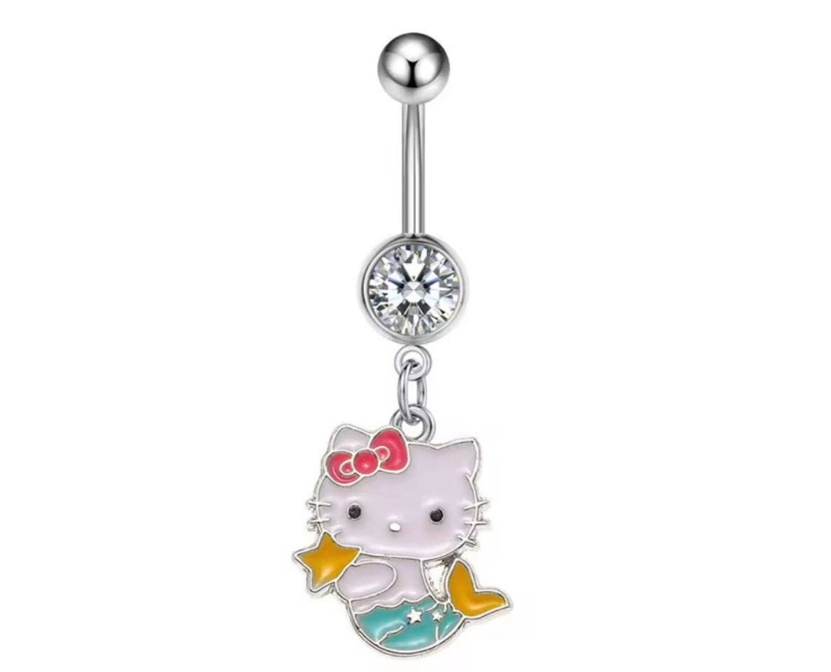 Mermaid Kitty Belly Ring