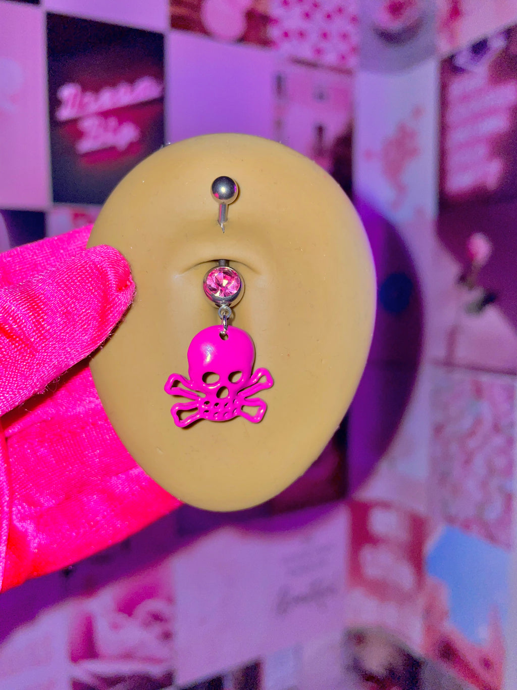 Pink Pirate Belly Ring