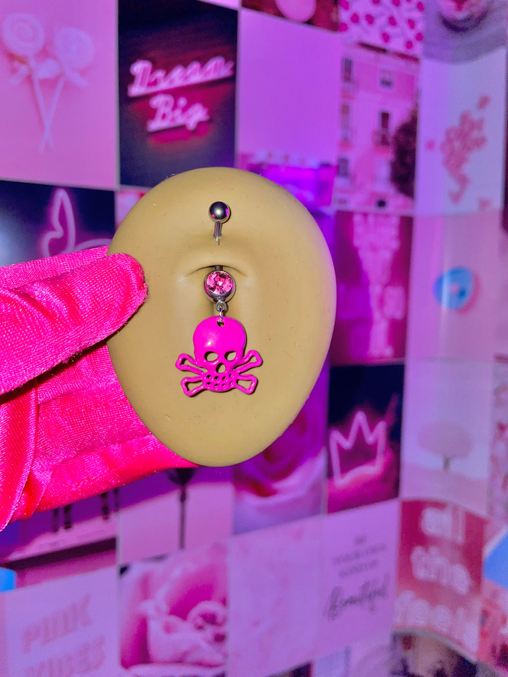 Pink Pirate Belly Ring