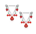 Cherry Bomb Nipple Rings