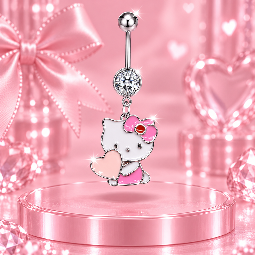 Lover Kitty Belly Ring
