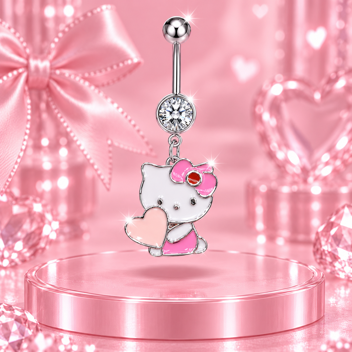 Lover Kitty Belly Ring