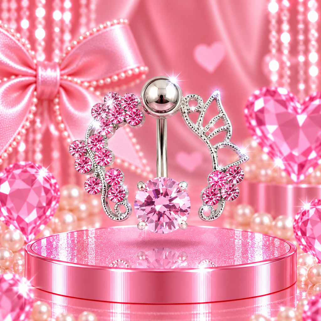 Flower Girl Belly Ring