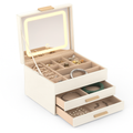 Jewelry Box with LED Mirror Organizer for Accessories