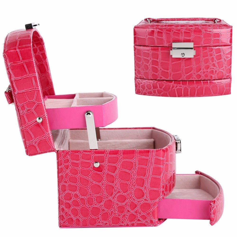 Luxury Jewelry Box – 3 Layers Tangle Free Jewelry Organizer & Elegant Designer Jewelry Chest